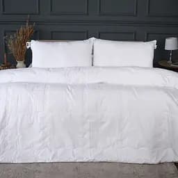 Летний постельный комплект MirSon Line Satin Light Pro Snow White Хлопок Семейный (2200010977721)