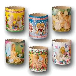 Форми для випічки паски Асорті 8.5х7 см 50 шт.