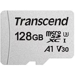 Transcend Карта памяти microSD 128GB C10 UHS-I R100/W40MB/s + SD