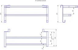 Полиця для рушникосушарки HF Sheffield 520x204 3.0.1100.13.WM, Білий матовий - мініатюра 5