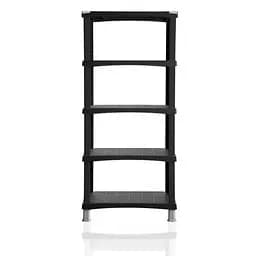 Стелаж пластиковий FUTURO 80x40x174h з регульованими полицями 5 шт чорний