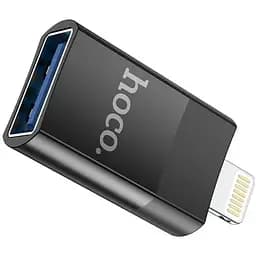 Перехідник Hoco UA17 - адаптер із USB 2.0 гнізда на Lightning штекер