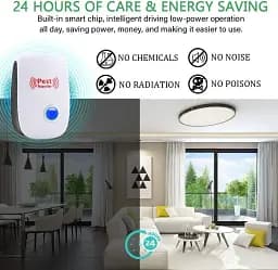 Ультразвуковий відлякувач шкідників Pest Repeller Ultrasonic Pest Repeller, 6 шт - мініатюра 5