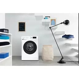 Пральна машина Indesit фронтальна, 6кг, 1000, A+++, 43см, дисплей, чорний люк, білий (OMTWSE61051WKUA) - мініатюра 3