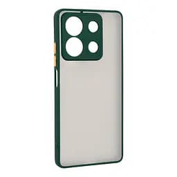 Чехол-накладка для Xiaomi Redmi Note 13 5G, Frosted Matte, зеленый, противоударный чехол с защитой всего корпуса, термополиуретан TPU + поликарбонат PC, ArmorStandart (ARM71882)