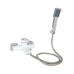 Змішувач для ванни Lidz Wawel 006 (з душовим гарнітуром) (k35) LDWAW006WHI45398 White, Білий