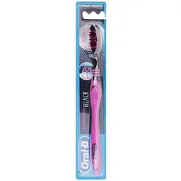 Зубна щітка Oral-B Black всебічне чищення Medium середня чорна з рожевим 1 шт. - мініатюра 2