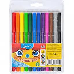 Фломастери 12 кольорів Super Washable, 1690-12 Marco (8434761802139)