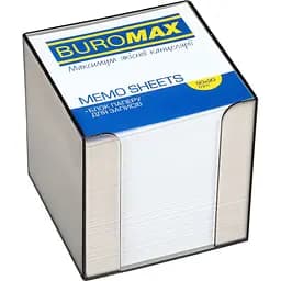 Бокс для паперу Buromax з білим папером 9х9х9 см димчастий (BM.2290-02)