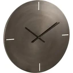 Настінні годинники J-line круглі сірого матового кольору в алюмінієвому корпусі 77 см (17197)