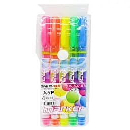 Текстовые маркеры OR-507-5 тонкий корпус 5 цветов