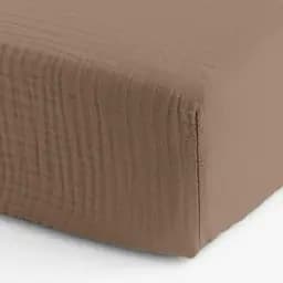Комплект постільної білизни Cosas Brown CS1 Підлітковий муслін коричневий (Muslin_019Brown_El90-019Brown_155) - мініатюра 8