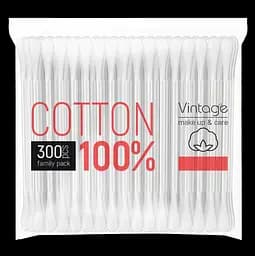 Ватні палички Vintage 100% Cotton 300 шт.