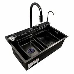 Кухонна мийка Platinum HANDMADE 75*45D (SP000039678) - мініатюра 2