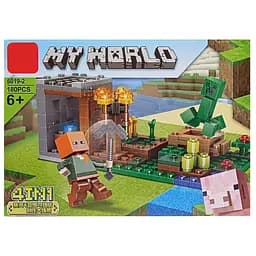 Детский конструктор Minecraft LD6019-2, 180 деталей