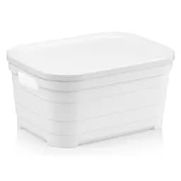 Кошик Idea Home Pyramid з кришкою 3.8 л 24x18x12.5 см білий (00638 White)