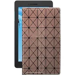 Чехол StatusCASE из экокожи для планшета Lenovo Tab E7 TB7104L Коричневый ромб
