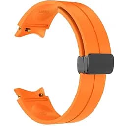 Ремінець для Samsung Galaxy Watch 4 Classic 42mm - помаранчевий ширина кріплення 20мм силікон Watchbands Cls-black (W33-6WB62202667)