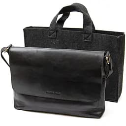 Чоловіча шкіряна сумка GRANDE PELLE 30х23х6 см sum0015572 - мініатюра 7