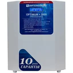 Стабилизатор напряжения тиристорный Укртехнология Optimum 5 5000 Вт 220 В стабилизация 125-250 12 ступеней