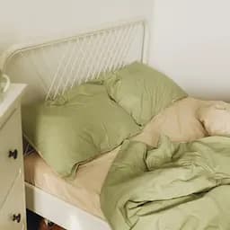 Комплект постельного белья оливковый кретон 100% хлопок Olive - двухспальный 
