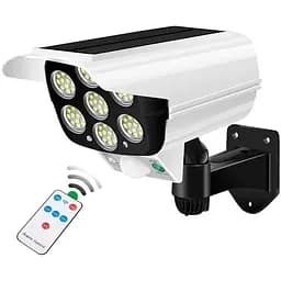 Вуличний накладний світильник Jianlips JLP2178 Сонячна батарея Ліхтар прожектор з пультом Білий/Чорний