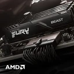 Модуль пам'ятi DDR4 2x32GB/3200 Kingston Fury Beast Black (KF432C16BBK2/64) - мініатюра 4
