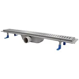 Трап лінійний Qtap Dry FA304-700 з нержавіючою решіткою 700x73