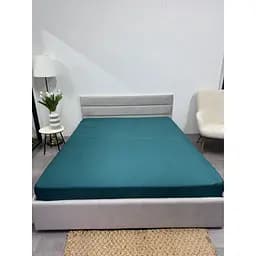 Простыня на резинке Ecotton Dark Green Полисатин 200х180 см (24585)