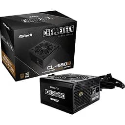 БЖ 550W ASRock Challenger CL-550B 120mm, 80+ Bronze, Retail (CL-550B)