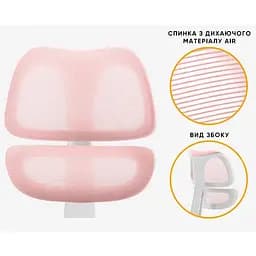 Дитяче крісло Mealux-Dream Air Pink KP (Y-607 KP) - мініатюра 7