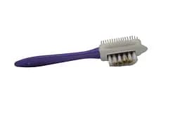 Потрійна щітка Premium Blyskavka для взуття із замші, нубуку та велюру