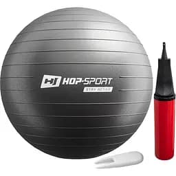 Фітбол Hop-Sport з насосом 75 см чорний