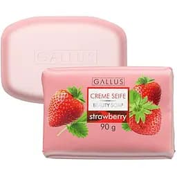 Мыло твердое Gallus Creme Seife Strawberry Клубника 90 г.