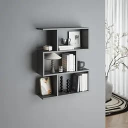 Полиця для книг навісна Vays M-50 Антрацит