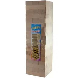 Игра настольная Эко-Дженга-Гигант массив дерева 48 брусков