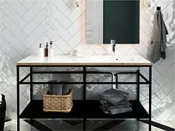 Умивальник Miraggio DELLA 1200 R (0000912) Miramarble, Глянцевий, Накладний/Врізний/Над пральною машиною, Білий - мініатюра 6