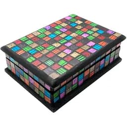 Шкатулка для прикрас мозаїчна 18х13х5.5 см (mofu419)