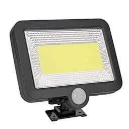 Светильник уличный LED SL-F100 на солнечной батарее, с датчиком движения и пультом, черный