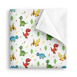 Пелюшка багаторазова Cosas непромокаюча Dino Baby 50x70 см, зелена - мініатюра 2