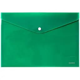 Набор папок A4 Axent на кнопке 12 шт. непрозрачные зеленые (1412-25-A)