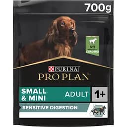 Сухий корм Purina Pro Plan Small&Mini Adult 1+ Sensitive Digestion для дорослих собак дрібних порід з чутливим травленням з ягням 700 г (12377368)