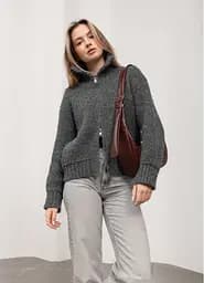 Жіноча сумка Sambag HOBO S бургунді 30 х 13 х 8 см (53100013) - мініатюра 2