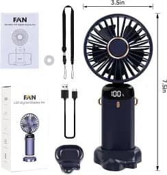Вентилятор ручний 5 режимів USB Mini Fan - мініатюра 6