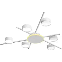 Світильник Videx під лампу 6xGX53 накладний з підсвіткою білий (VL-SPF22B-WB)