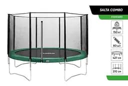 Батут Salta Combo Forest Gree, круглый, 427 см, зеленый (586G)