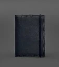 Кожаная обложка для паспорта 1.0 темно-синяя краст