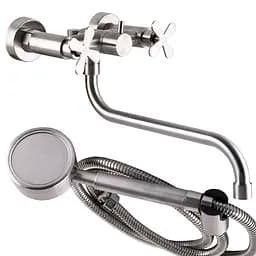 Смеситель для ванны Globus Lux Dukat-8 SD8-208L 000024969 Нержавеющая сталь