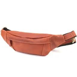 Практична сумка-бананка для чоловіків із натуральної вінтажної шкіри SHVIGEL 34х12х4 см sum0027477