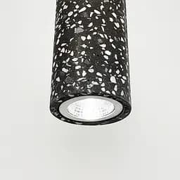 Підвіс Terrazzo Cylinder Long із сірим бетонним плафоном 30х6 см Line.F MJ 163-60*300 BK - мініатюра 4